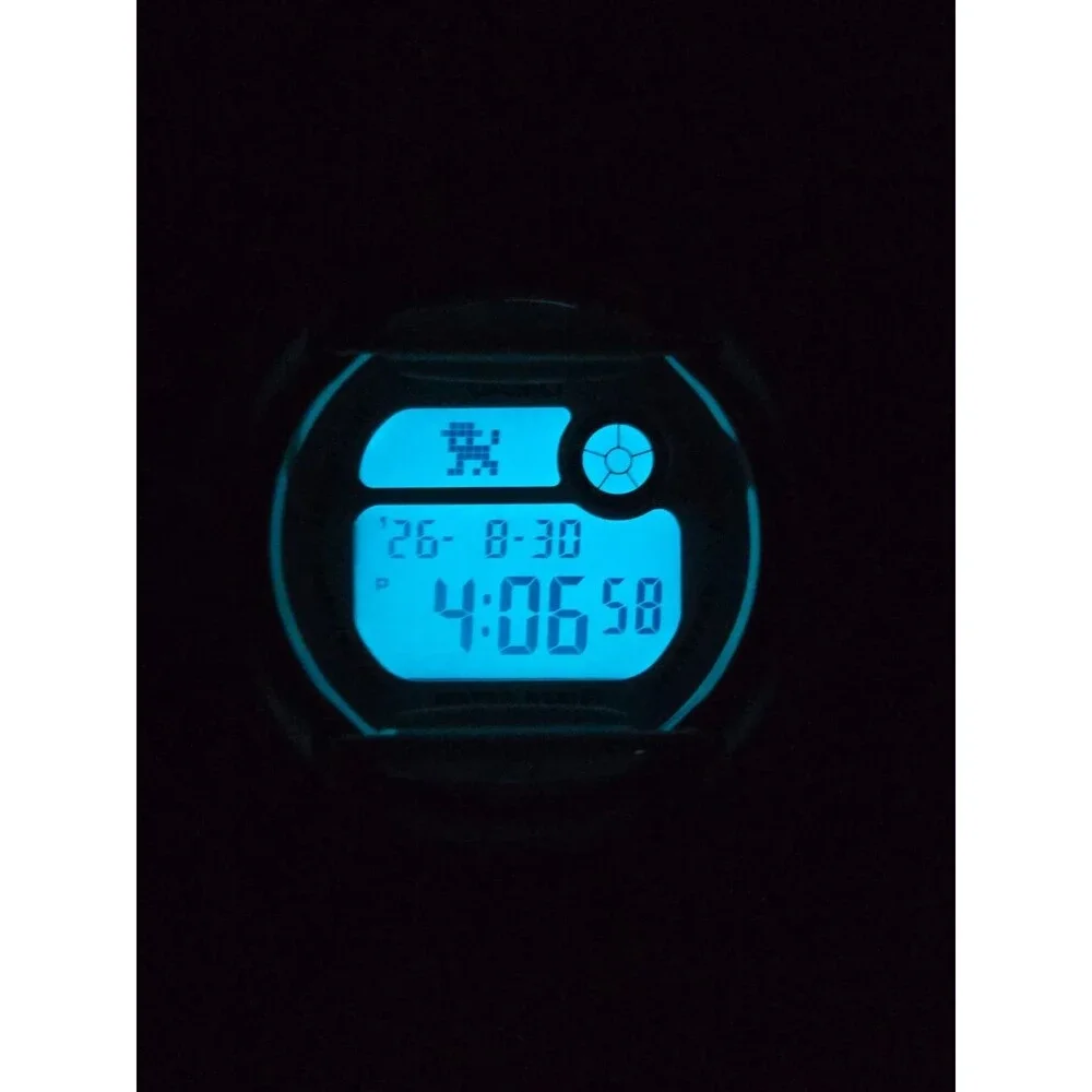 Casio Baby G Shock White Silver Digital Womens Y2K Sports 43mm Watch Alarm Timer